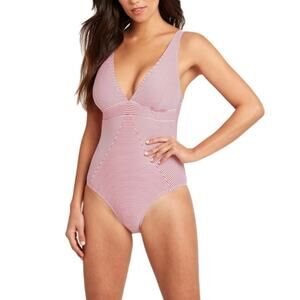 Sea Level Striped One Piece Swimsuit New
$110